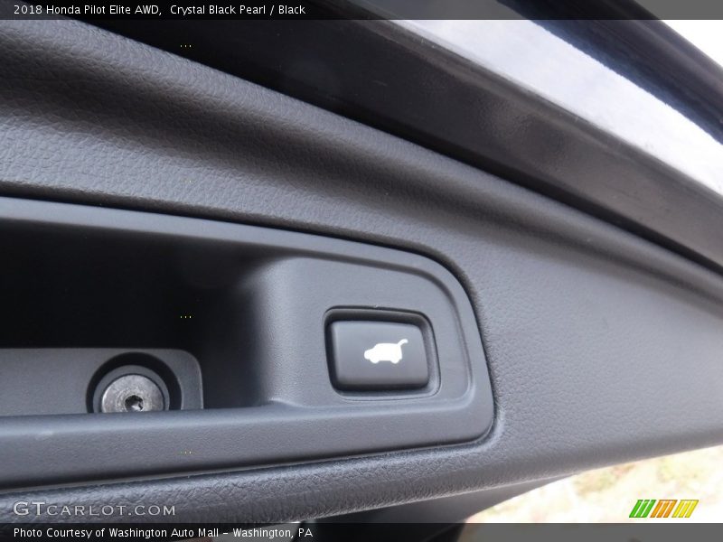 Crystal Black Pearl / Black 2018 Honda Pilot Elite AWD