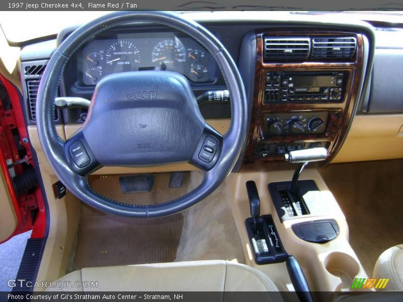 Flame Red / Tan 1997 Jeep Cherokee 4x4