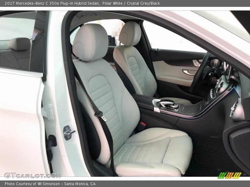 Polar White / Crystal Grey/Black 2017 Mercedes-Benz C 350e Plug-in Hybrid Sedan
