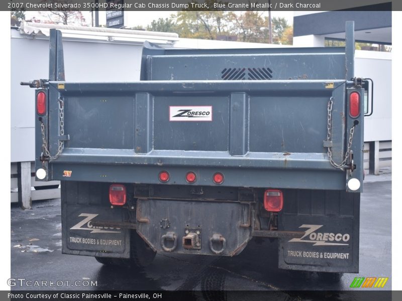 Blue Granite Metallic / Dark Charcoal 2007 Chevrolet Silverado 3500HD Regular Cab Chassis Dump Truck