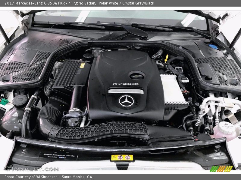 Polar White / Crystal Grey/Black 2017 Mercedes-Benz C 350e Plug-in Hybrid Sedan