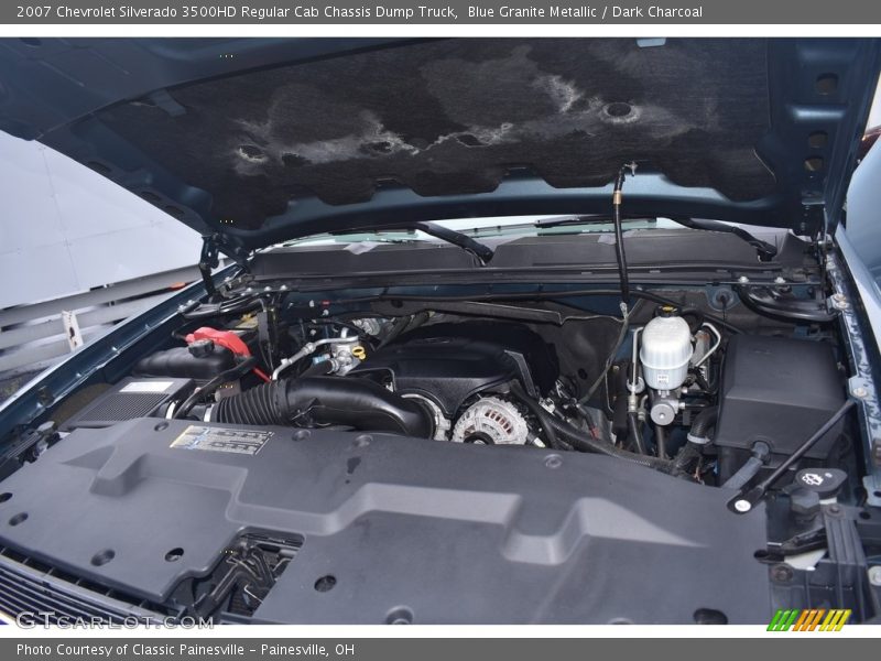 Blue Granite Metallic / Dark Charcoal 2007 Chevrolet Silverado 3500HD Regular Cab Chassis Dump Truck