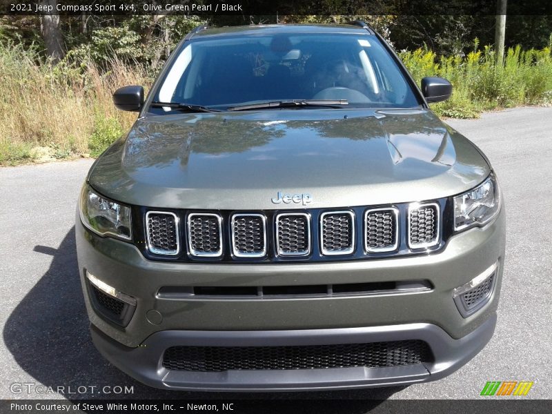 Olive Green Pearl / Black 2021 Jeep Compass Sport 4x4