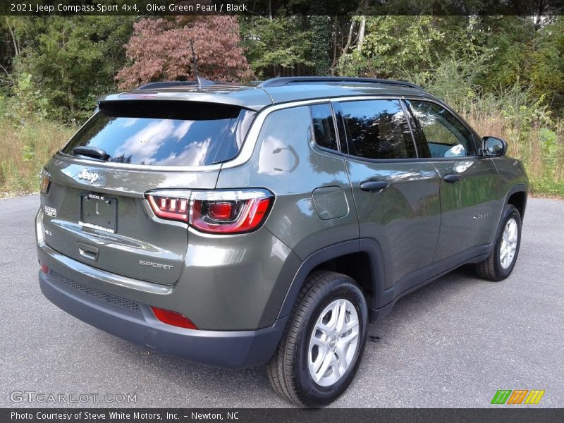 Olive Green Pearl / Black 2021 Jeep Compass Sport 4x4