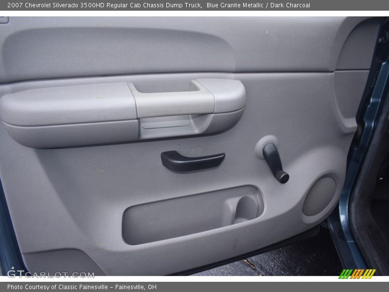 Blue Granite Metallic / Dark Charcoal 2007 Chevrolet Silverado 3500HD Regular Cab Chassis Dump Truck