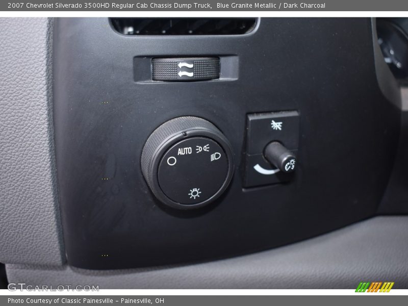 Blue Granite Metallic / Dark Charcoal 2007 Chevrolet Silverado 3500HD Regular Cab Chassis Dump Truck