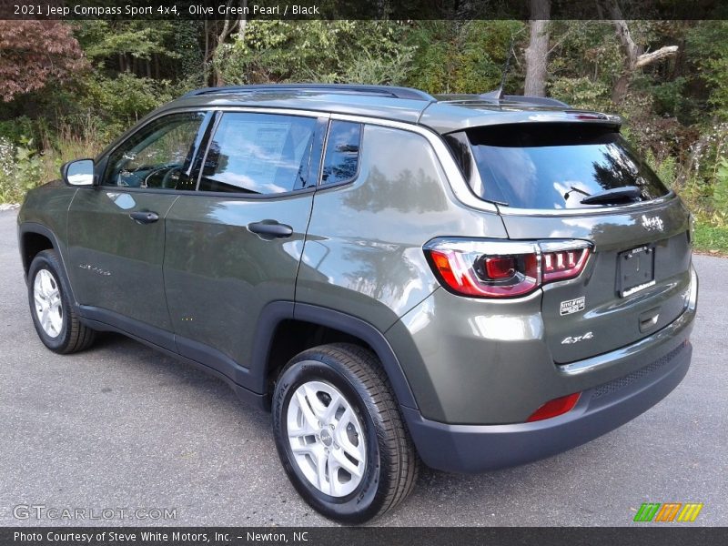 Olive Green Pearl / Black 2021 Jeep Compass Sport 4x4