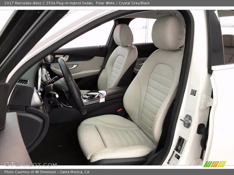 Polar White / Crystal Grey/Black 2017 Mercedes-Benz C 350e Plug-in Hybrid Sedan
