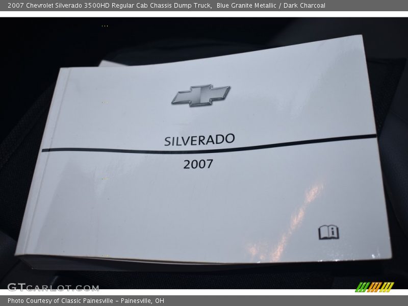 Blue Granite Metallic / Dark Charcoal 2007 Chevrolet Silverado 3500HD Regular Cab Chassis Dump Truck