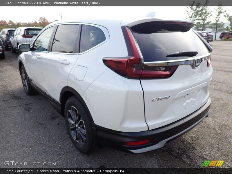 Platinum White Pearl / Black 2020 Honda CR-V EX AWD