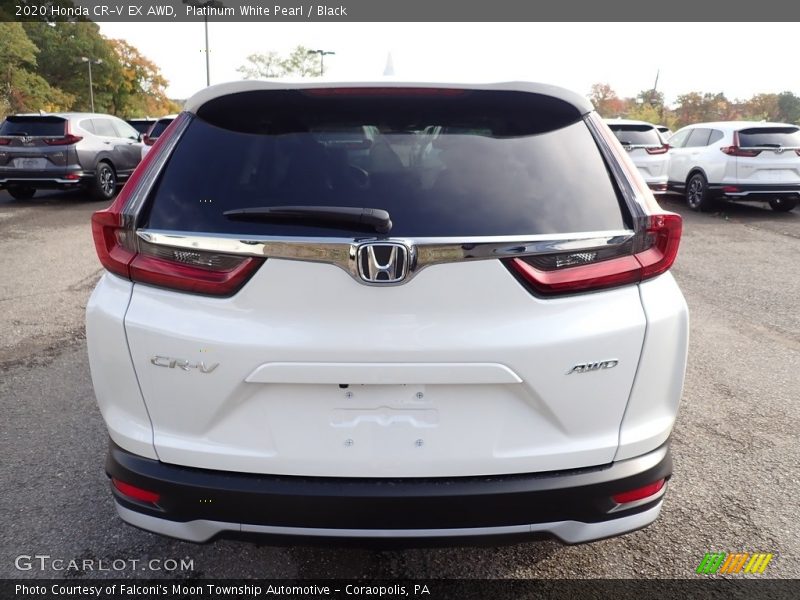 Platinum White Pearl / Black 2020 Honda CR-V EX AWD