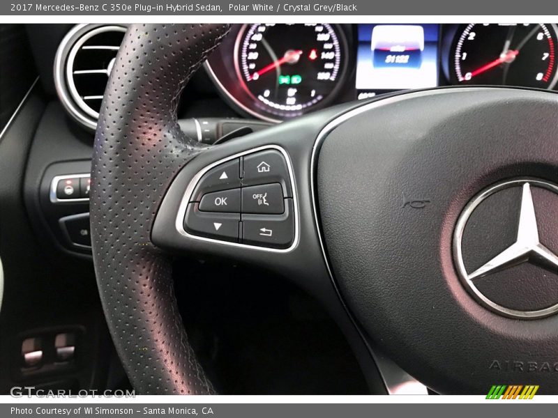 Polar White / Crystal Grey/Black 2017 Mercedes-Benz C 350e Plug-in Hybrid Sedan