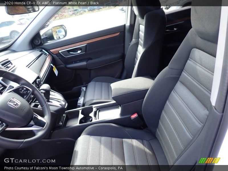 Platinum White Pearl / Black 2020 Honda CR-V EX AWD