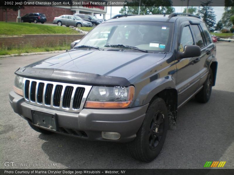 Steel Blue Pearlcoat / Sandstone 2002 Jeep Grand Cherokee Sport 4x4