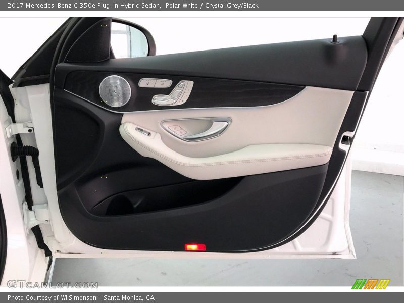 Polar White / Crystal Grey/Black 2017 Mercedes-Benz C 350e Plug-in Hybrid Sedan