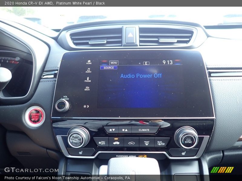 Platinum White Pearl / Black 2020 Honda CR-V EX AWD