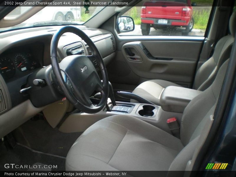 Steel Blue Pearlcoat / Sandstone 2002 Jeep Grand Cherokee Sport 4x4