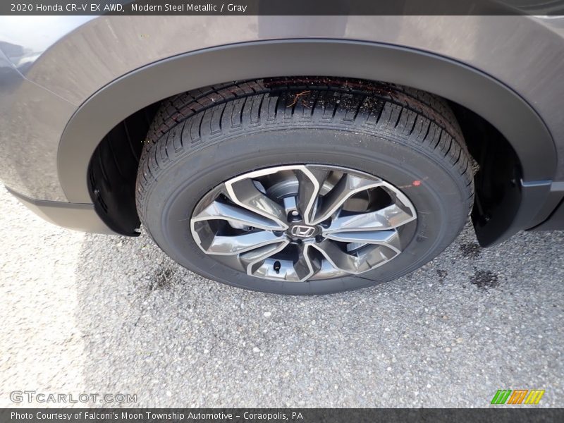 Modern Steel Metallic / Gray 2020 Honda CR-V EX AWD