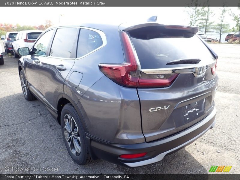 Modern Steel Metallic / Gray 2020 Honda CR-V EX AWD