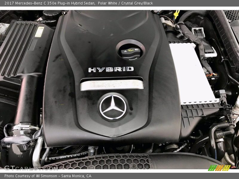 Polar White / Crystal Grey/Black 2017 Mercedes-Benz C 350e Plug-in Hybrid Sedan