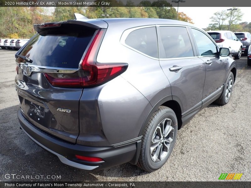 Modern Steel Metallic / Gray 2020 Honda CR-V EX AWD