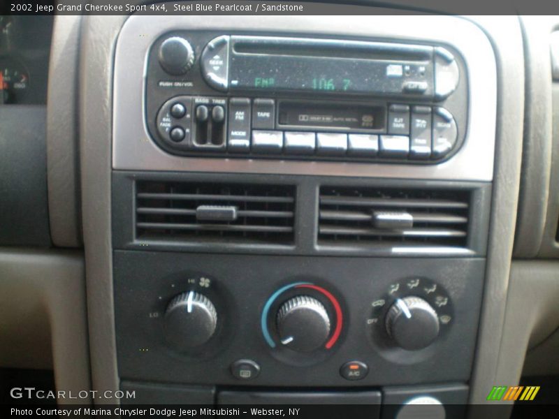 Steel Blue Pearlcoat / Sandstone 2002 Jeep Grand Cherokee Sport 4x4