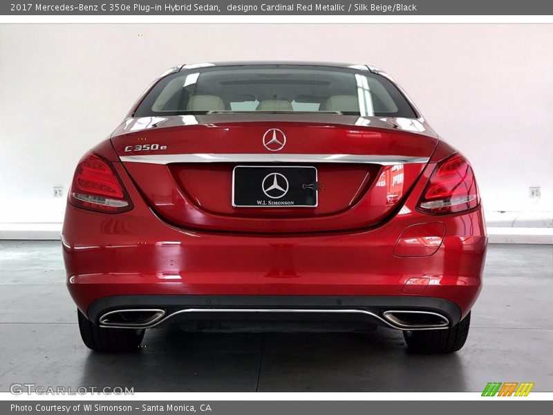 designo Cardinal Red Metallic / Silk Beige/Black 2017 Mercedes-Benz C 350e Plug-in Hybrid Sedan