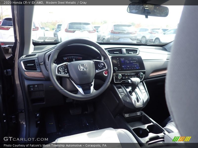 Modern Steel Metallic / Gray 2020 Honda CR-V EX AWD