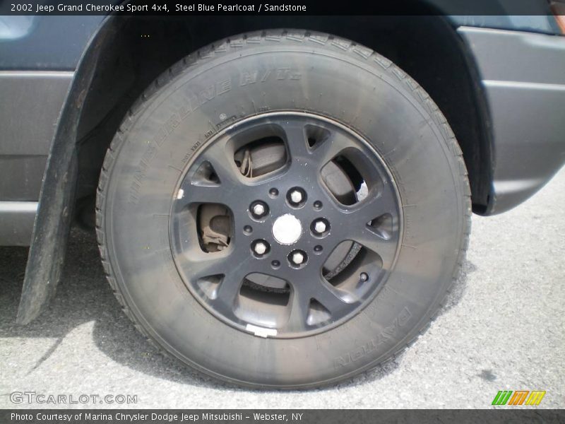 Steel Blue Pearlcoat / Sandstone 2002 Jeep Grand Cherokee Sport 4x4