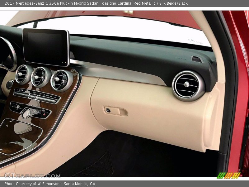 designo Cardinal Red Metallic / Silk Beige/Black 2017 Mercedes-Benz C 350e Plug-in Hybrid Sedan