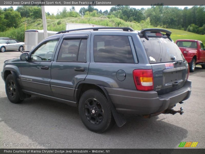 Steel Blue Pearlcoat / Sandstone 2002 Jeep Grand Cherokee Sport 4x4