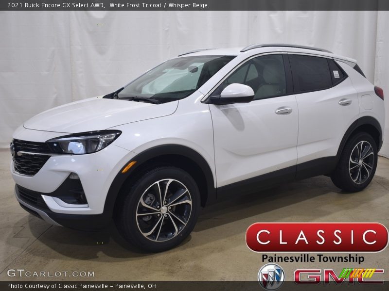 White Frost Tricoat / Whisper Beige 2021 Buick Encore GX Select AWD