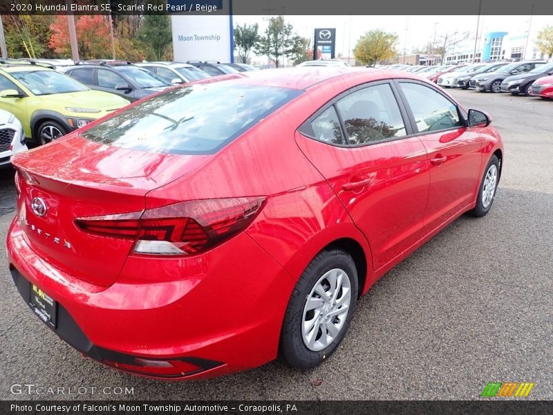 Scarlet Red Pearl / Beige 2020 Hyundai Elantra SE