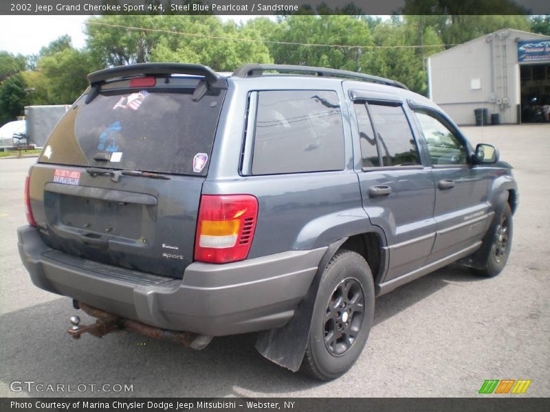 Steel Blue Pearlcoat / Sandstone 2002 Jeep Grand Cherokee Sport 4x4