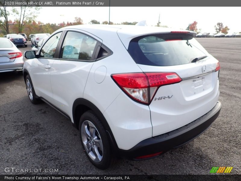 Platinum White Pearl / Gray 2020 Honda HR-V LX AWD