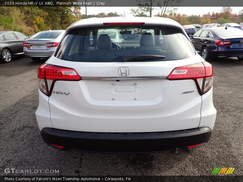 Platinum White Pearl / Gray 2020 Honda HR-V LX AWD