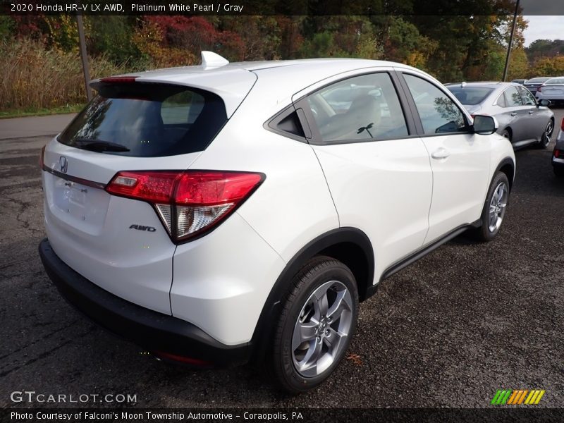 Platinum White Pearl / Gray 2020 Honda HR-V LX AWD