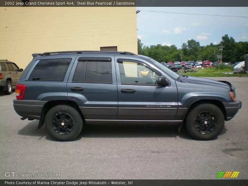 Steel Blue Pearlcoat / Sandstone 2002 Jeep Grand Cherokee Sport 4x4