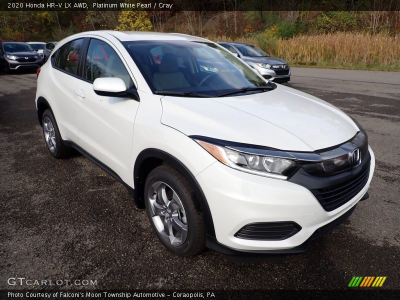 Platinum White Pearl / Gray 2020 Honda HR-V LX AWD