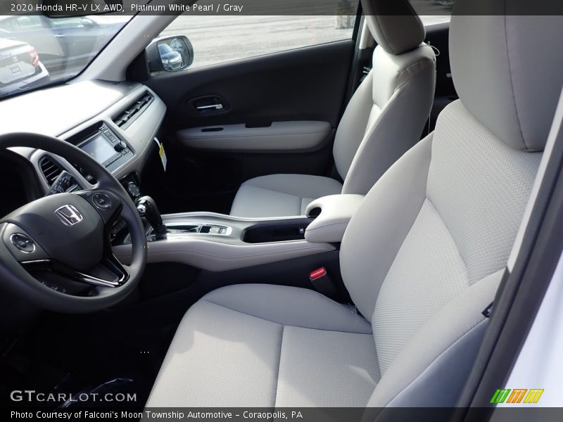 Platinum White Pearl / Gray 2020 Honda HR-V LX AWD
