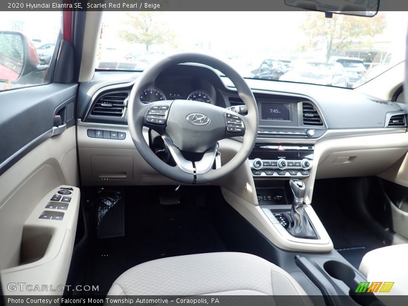 Scarlet Red Pearl / Beige 2020 Hyundai Elantra SE