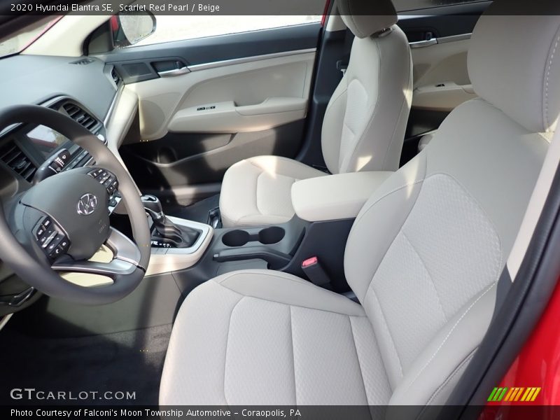 Scarlet Red Pearl / Beige 2020 Hyundai Elantra SE