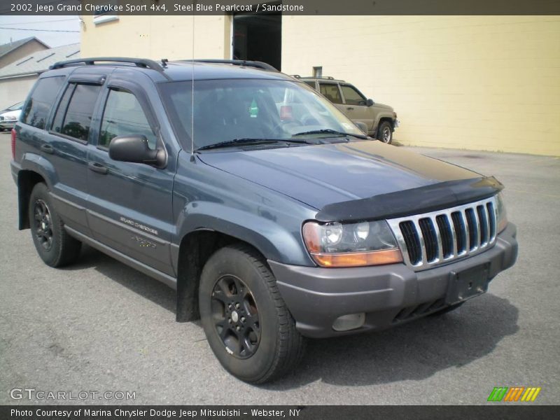 Steel Blue Pearlcoat / Sandstone 2002 Jeep Grand Cherokee Sport 4x4