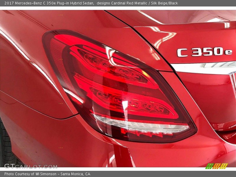 designo Cardinal Red Metallic / Silk Beige/Black 2017 Mercedes-Benz C 350e Plug-in Hybrid Sedan