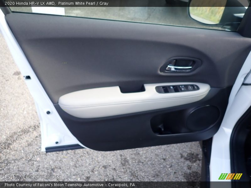 Platinum White Pearl / Gray 2020 Honda HR-V LX AWD