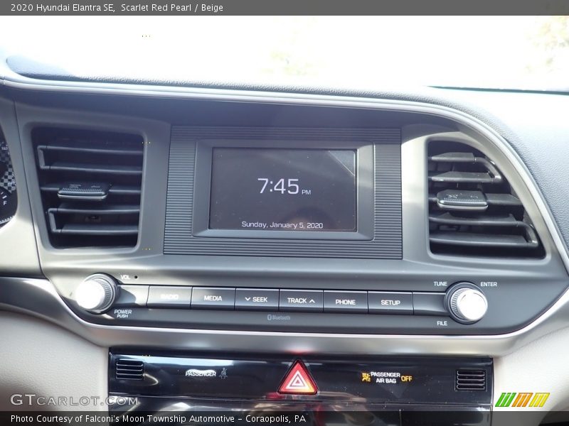 Scarlet Red Pearl / Beige 2020 Hyundai Elantra SE