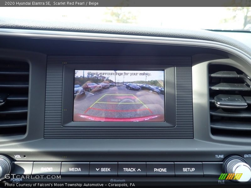 Scarlet Red Pearl / Beige 2020 Hyundai Elantra SE