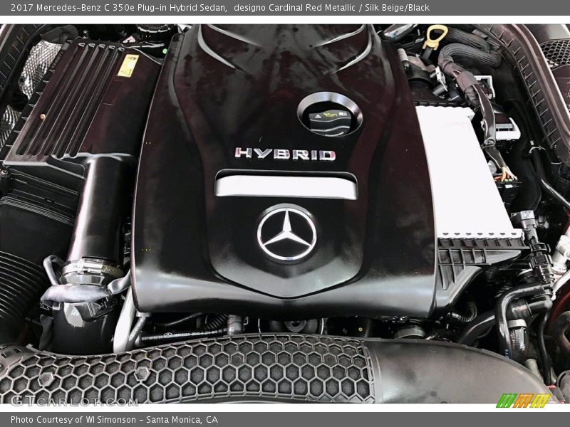 designo Cardinal Red Metallic / Silk Beige/Black 2017 Mercedes-Benz C 350e Plug-in Hybrid Sedan