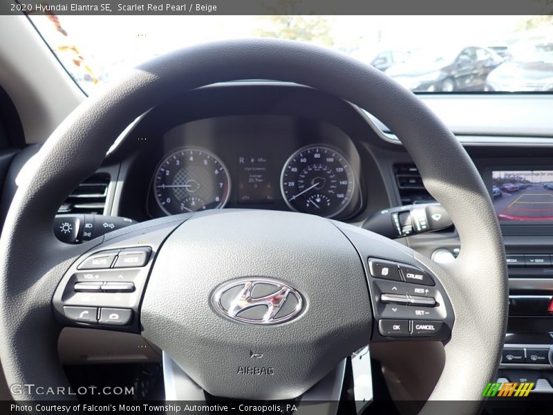 Scarlet Red Pearl / Beige 2020 Hyundai Elantra SE