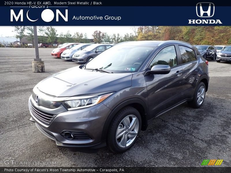 Modern Steel Metallic / Black 2020 Honda HR-V EX AWD